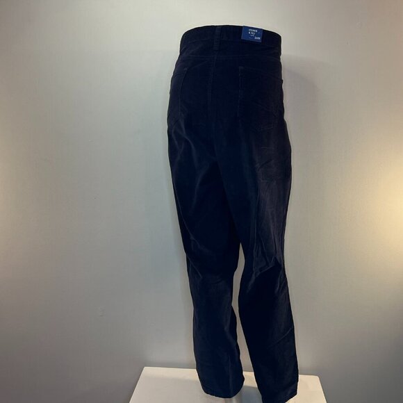CROWN & IVY Women's Navy Blue Curvy Corduroy Pants - Size 24W - NWT - Picture 4 of 5